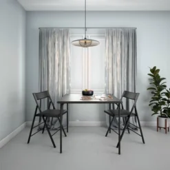 Cosco 2pk Modern Slim Line Vinyl Padded Folding Chairs