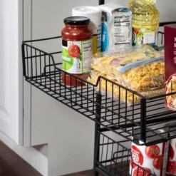 Honey-Can-Do 3 Tier Kitchen Cart With Pull-Out Baskets -Baxton Home Shop GUEST 50cafd11 1df8 49b3 9775 2ee4d9f434a1