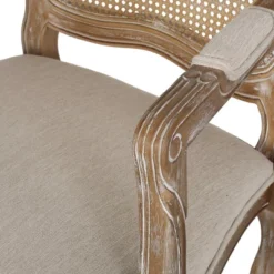 Set Of 2 Andrea French Country Wood And Cane Upholstered Dining Armchairs - Christopher Knight Home 23 Set Of 2 Andrea French Country Wood And Cane Upholstered Dining Armchairs - Christopher Knight Home -Baxton Home Shop GUEST 51975b29 f564 4383 986f cdb5d5516a0d