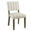 Set Of 2 Stripe Dining Chairs - HomePop -Baxton Home Shop GUEST 51f52e31 5953 4dab a8af 2368410289a7