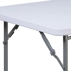 Emma And Oliver 2.81-Foot Square Granite White Plastic Folding Table - Card Table/Game Table -Baxton Home Shop GUEST 5229357a 798c 47d8 8837 8789c14116e8