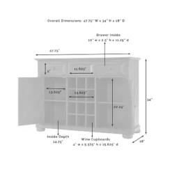 Alexandria Sideboard Cabinet With Wine Storage Black - Crosley 21 Alexandria Sideboard Cabinet With Wine Storage Black - Crosley -Baxton Home Shop GUEST 52416422 6a7d 4f2b a16b 3a722598dfa7