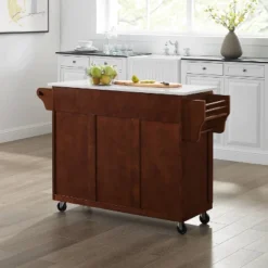 Eleanor Granite Top Kitchen Cart Mahogany - Crosley -Baxton Home Shop GUEST 53233227 ad11 4b52 afec 1030082b6820