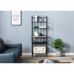 Praha Bakers Rack Black - Boraam -Baxton Home Shop GUEST 539b00c5 e3ab 45e8 9597 c3e788ab660c