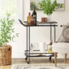 Beaufort Metal Bar Cart Black - Threshold™ -Baxton Home Shop GUEST 53b6df04 60bb 4552 8162 2730a20abff1