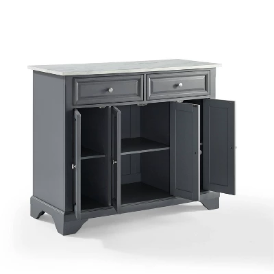 Avery Kitchen Island Gray - Crosley 6 Avery Kitchen Island Gray - Crosley - Image 4