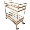 Modern Style Tubular Iron Bar Cart With 2 Mirrored Shelves Gold - The Urban Port 2 Modern Style Tubular Iron Bar Cart With 2 Mirrored Shelves Gold - The Urban Port -Baxton Home Shop GUEST 559541ab e810 4542 ba59 6f2548fef27b
