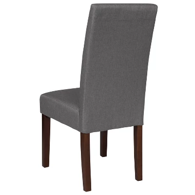 Flash Furniture Greenwich Series Upholstered Panel Back Mid-Century Parsons Dining Chairs 3 Flash Furniture Greenwich Series Upholstered Panel Back Mid-Century Parsons Dining Chairs