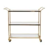 Modern 3 Shelf Metal Bar Cart Brass - Olivia & May -Baxton Home Shop GUEST 569d11da 3962 42a7 89e8 ef436792013c