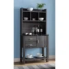 FC Design Two-Toned Baker's Rack Kitchen Utility Storage Cabinet With Drawers, Cabinet, And Black Faux Marble Top In Distressed Grey Finish -Baxton Home Shop GUEST 575fca64 f159 475e b9ea f1ff7a94a45e