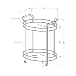 Derria Oval Mirrored Metal Frame Serving Cart - Furniture Of America -Baxton Home Shop GUEST 57747abd 2fcc 47ea 8669 fa7979fa7631