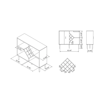 Miko Wine Cabinet Galaxy Black - HOMES: Inside + Out 8 Miko Wine Cabinet Galaxy Black - HOMES: Inside + Out - Image 6