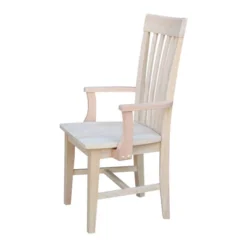 Tall Mission Chair With Arms Unfinished - International Concepts -Baxton Home Shop GUEST 58558fbf ead9 42af 93f7 a2e0c7635336