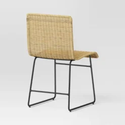 Chapin Modern Woven Dining Chair With Metal Legs Threshold - Threshold™ -Baxton Home Shop GUEST 58887258 ecd5 4bfd b779 69deaa04d1e0