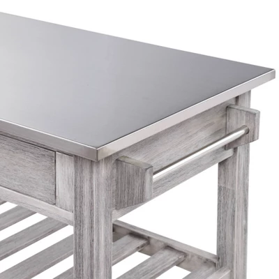 Sonoma Kitchen Cart With Stainless Steel Top - Boraam 10 Sonoma Kitchen Cart With Stainless Steel Top - Boraam - Image 8