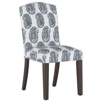 Alex Camel Back Dining Chair In Damask - Skyline Furniture 9 Alex Camel Back Dining Chair In Damask - Skyline Furniture - Image 7