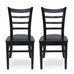 Set Of 2 Prestage Farmhouse Wooden Dining Chairs - Christopher Knight Home -Baxton Home Shop GUEST 5926e36b 185a 4da4 9c84 d8f3e088c13b