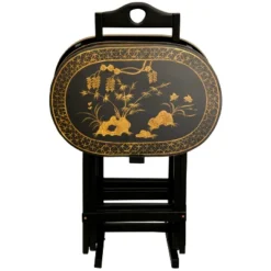 Rosewood TV Tray Set - Oriental Furniture -Baxton Home Shop GUEST 59283b4c 53da 4c52 8acb 3d9bd5fc792c
