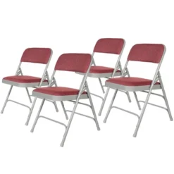 Set Of 4 Deluxe Fabric Padded Triple Brace Folding Chairs - Hampden Furnishings -Baxton Home Shop GUEST 5ad060ab aedd 4666 ba0b e3efe7e198ef