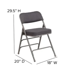 Emma And Oliver 4 Pack Premium Curved Triple Braced & Hinged Fabric Upholstered Metal Folding Chair -Baxton Home Shop GUEST 5ae97b39 0347 4d70 b5fe 0c922c84a8aa