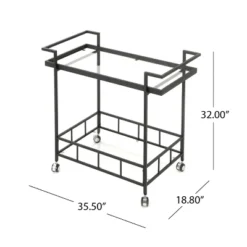 Ambrose Industrial Bar Cart - Christopher Knight Home -Baxton Home Shop GUEST 5bd6fc48 4e42 47f9 88fe b1c671c3db8e