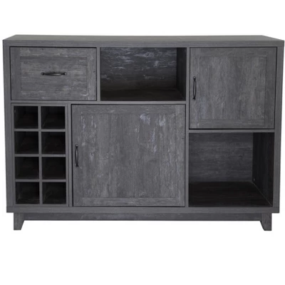 FC Design 52"W Sideboard Storage Cabinet With Wine Racks, Storage Cabinets, Drawer, Large Dining Server Cupboard Buffet Table 9 FC Design 52"W Sideboard Storage Cabinet With Wine Racks, Storage Cabinets, Drawer, Large Dining Server Cupboard Buffet Table - Image 7