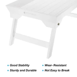 Unique Bargains Portable Wooden Serving Platter Laptop Snack Table Bed Trays With Folding Legs 18.9 X 12.6 X 9.45 Inch 2 Pcs -Baxton Home Shop GUEST 5c804afa 3abf 4ef7 9764 a32e87c7ffbb
