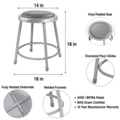 2pk Heavy Duty Vinyl Padded Steel Barstool Gray - Hampden Furnishings 16 2pk Heavy Duty Vinyl Padded Steel Barstool Gray - Hampden Furnishings -Baxton Home Shop GUEST 5cfc536f aaf5 4295 a63e eb9c72e2410b