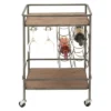 Metal And Wood 2 Tiered Wine Rack Chart Gray - Olivia & May -Baxton Home Shop GUEST 5d849eb0 78d8 496a b6fd 91c44cb843c6
