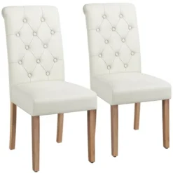 Yaheetech 2pcs Classic Fabric Upholstered Dining Chair Kitchen Chair -Baxton Home Shop GUEST 5dc896f4 c741 4a28 a2d4 249ca8f0b38e