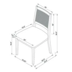 Oak Park Cane Dining Chair Black - Threshold™ Designed With Studio McGee -Baxton Home Shop GUEST 5e0d79ff e5da 47f6 89c1 777b56e7d3ca