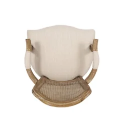 2pk Mina French Country Wood And Cane Upholstered Dining Chairs - Christopher Knight Home -Baxton Home Shop GUEST 5fc15369 47a6 4bf8 99c8 bb9bafb64f0c