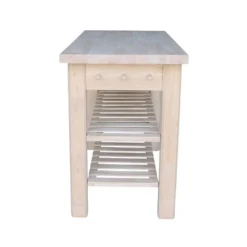 Sasha Kitchen Island - Unfinished - International Concepts -Baxton Home Shop GUEST 61330866 a7be 4d70 bcd9 a916eb885dd2