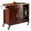 Mabel Kitchen Cart Wood/Walnut/Natural - Winsome -Baxton Home Shop GUEST 6188b7dc 90cd 45e5 bb28 395b3840a332