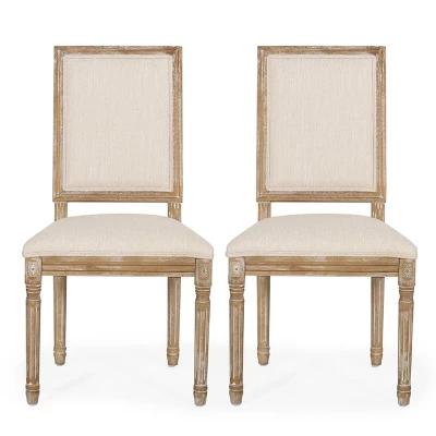 2pk Regina French Country Wood Upholstered Dining Chairs - Christopher Knight Home 13 2pk Regina French Country Wood Upholstered Dining Chairs - Christopher Knight Home - Image 11