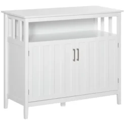 HOMCOM Sideboard Buffet Server Table With 2 Doors, Kitchen Storage Cabinet With Adjustable Shelves For Kitchen -Baxton Home Shop GUEST 628a5713 2c8c 450e b280 b444e69096a5
