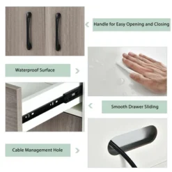 Costway 3-Door 71'' Kitchen Buffet Pantry Storage Cabinet W/Hutch Adjustable Shelf White -Baxton Home Shop GUEST 6315706e 21f4 45ed adba b47b559756a6