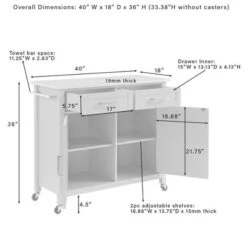 Tristan Kitchen Island Cart - Crosley -Baxton Home Shop GUEST 63243c45 93c3 4502 83ad 2dd5202ca62e
