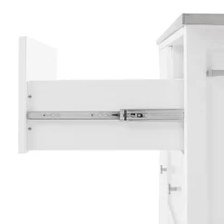 Soren Stainless Steel Top Kitchen Island/Cart Stainless Steel /White - Crosley -Baxton Home Shop GUEST 63658c4b d1b1 45de 86d1 7f2904565228