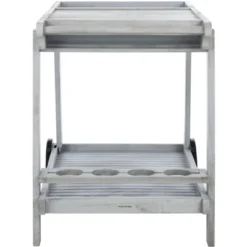 Orland Tea Trolley - Grey - Safavieh -Baxton Home Shop GUEST 6393771a 6055 43de b375 a66ae14eca00
