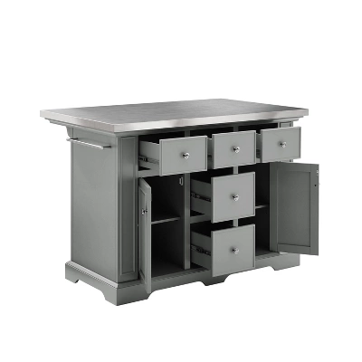 Julia Stainless Steel Top Kitchen Island - Crosley 7 Julia Stainless Steel Top Kitchen Island - Crosley - Image 5