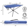 Camp Table-Outdoor Folding Table With 2 Cupholders And Carrying Bag-For Camping, Hiking, Beach, Picnic, Or Sporting Events By Leisure Sports (Blue) -Baxton Home Shop GUEST 639d61e7 290c 4e87 88d5 b8b80219c6a3
