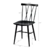Costway Set Of 2 Dining Side Chairs Chairs Armless Cross Back Kitchen Bistro Caf -Baxton Home Shop GUEST 641798d6 b8b3 4720 9f3b 98e86b689a35