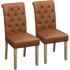 Yaheetech 2pcs Classic Fabric Upholstered Dining Chair Kitchen Chair -Baxton Home Shop GUEST 64d939ae 8f7b 462d b7f1 b62b8ebf3174