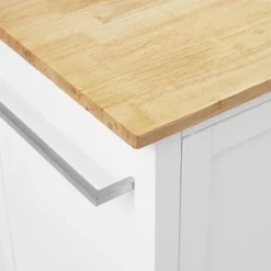 Soren Wood Top Kitchen Island/Cart Natural/White - Crosley 30 Soren Wood Top Kitchen Island/Cart Natural/White - Crosley -Baxton Home Shop GUEST 66720e9b d2e6 4ca9 9366 19fdb7fd290e
