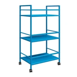 Cache Metal Rolling Cart Blue - Novogratz -Baxton Home Shop GUEST 671ea851 4f09 4f2d b911 3613e6ced498