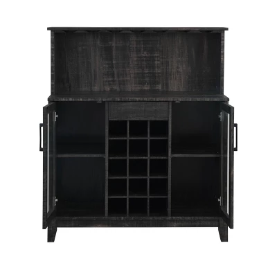 Wine Bar Cabinet With Glass Doors - Home Source 3 Wine Bar Cabinet With Glass Doors - Home Source