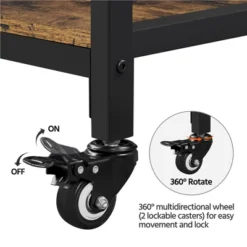 Yaheetech 3-Tier Kitchen Island Rolling Cart With Shelves For Dining Room -Baxton Home Shop GUEST 67ac6a29 61d9 46a2 9dec fcca6d37dc3b