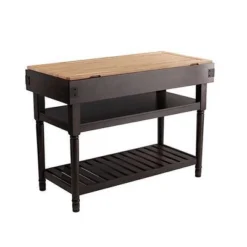 Waymore Stationary Kitchen Island Gray - Aiden Lane -Baxton Home Shop GUEST 69be5727 bb0a 4787 b975 845aa09cbc3b