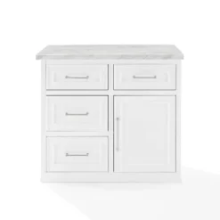 Cutler Faux Marble Top Kitchen Island White/White Marble - Crosley -Baxton Home Shop GUEST 6a385805 14b0 478f a8c6 29579f73971c